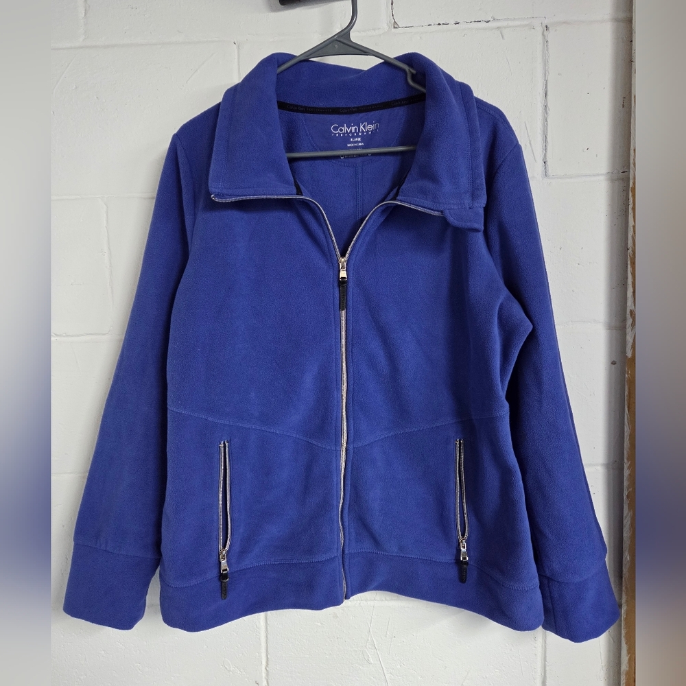 Calvin Klein Purple Fleece Jacket